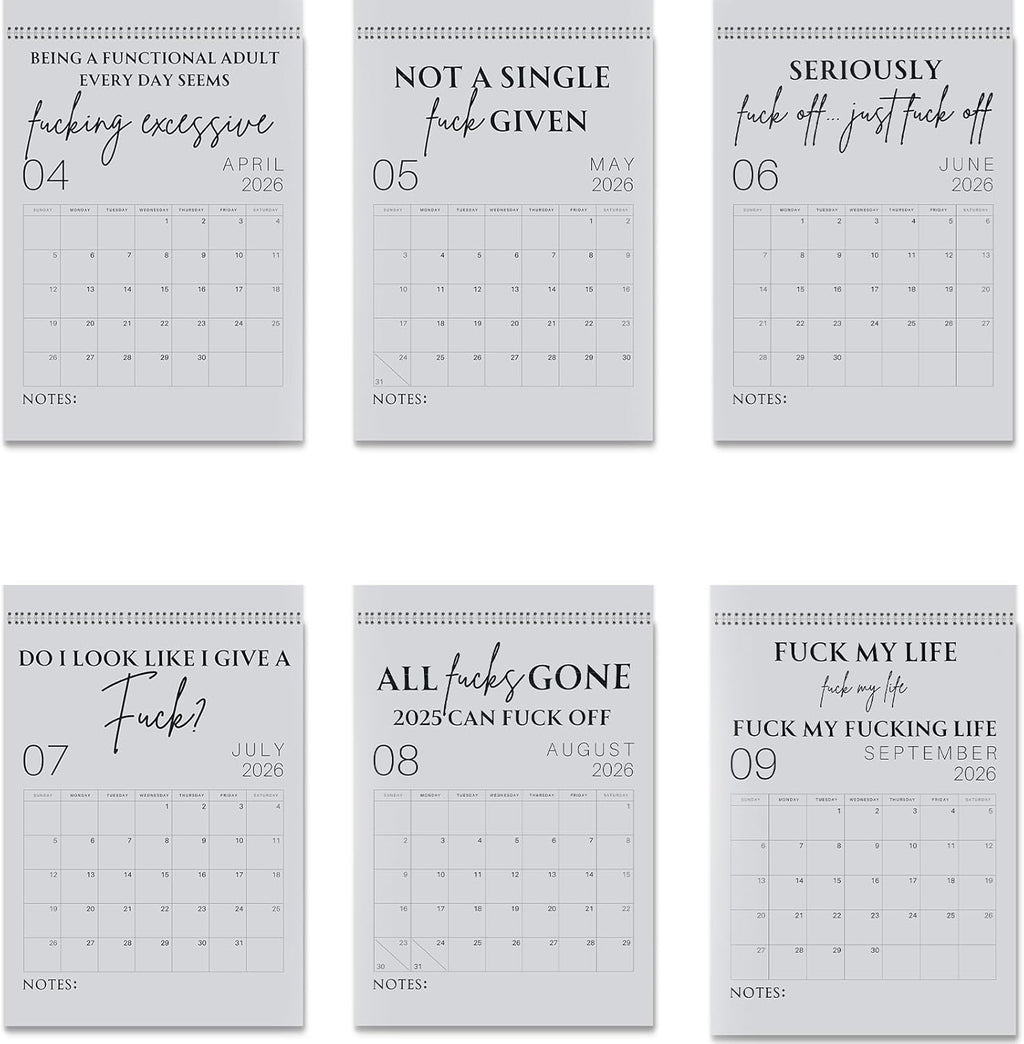 🔥LAST DAY 50% OFF - 😈🗓️The 2026 "F*ck It" Calendar - A Year of Unfiltered Liberation ✨