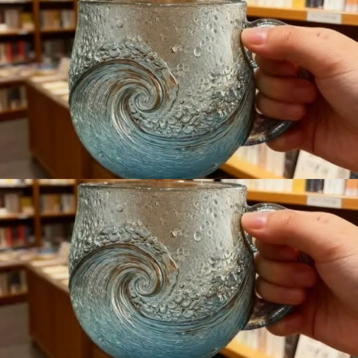 🎄Christmas Best Gifts🔥 Unique Handcrafted Sea Glass Ocean Wave Mug🎁Free Gifts