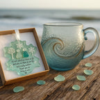 🎄Christmas Best Gifts🔥 Unique Handcrafted Sea Glass Ocean Wave Mug🎁Free Gifts