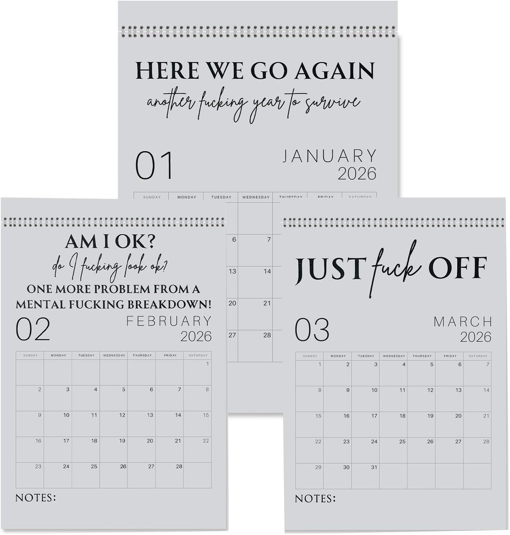 🔥LAST DAY 50% OFF - 😈🗓️The 2026 "F*ck It" Calendar - A Year of Unfiltered Liberation ✨