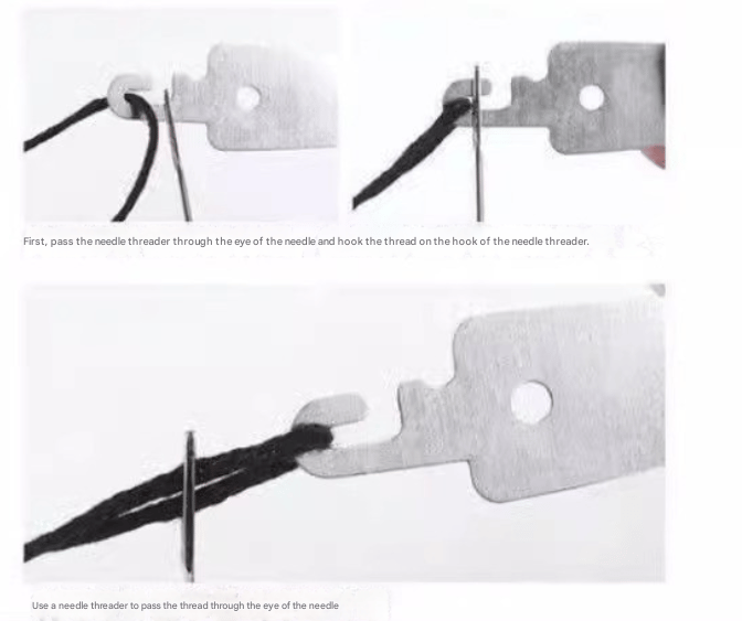 34PCS Big Eye Steel Needles Set - Long & Thin Handmade Quilting & Sewing Needles Kit for DIY Sewing Projects