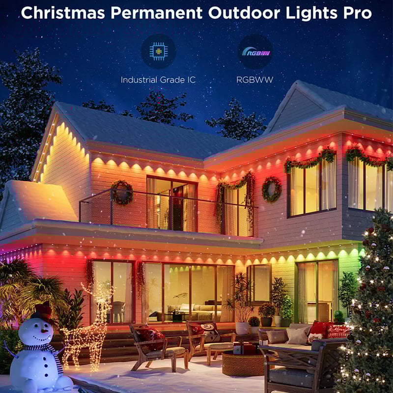 🎅 Early Christmas 49%OFF - 2025 Upgraded Smart Rainbow LED Permanent Outdoor Lights Pro - Smartlight 🎁