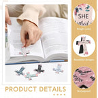 🔥LAST DAY BUY 2 GET 1 FREE📖12 Pcs Magnetic Cross Bookmarks Gifts for Bible Study, Readers, Teachers, Students🌸✝️