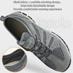 Men's Genuine Leather Breathable Lightweight Arch Support Hiking Orthopedic Shoes