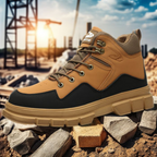 Men’s Steel Toe Outdoor Boots Work Boots Motorcycle Boots – Safety ,Indestructible, Anti-Smash, Puncture-Proof, Waterproof