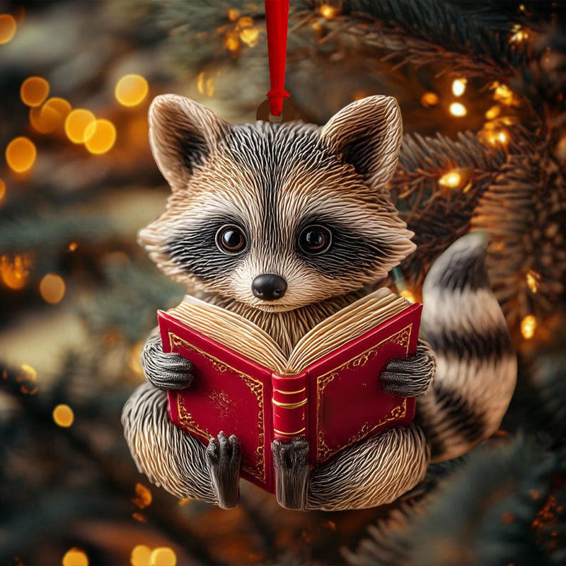 Reading Fox Ornament