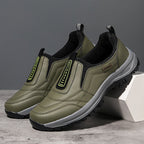 Men's Orthopedic Slip-On Winter Walking Shoes - Fleece-Lined, Waterproof & Anti-Slip Rubber Sole