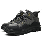Men’s Steel Toe Outdoor Boots Work Boots Motorcycle Boots – Safety ,Indestructible, Anti-Smash, Puncture-Proof, Waterproof