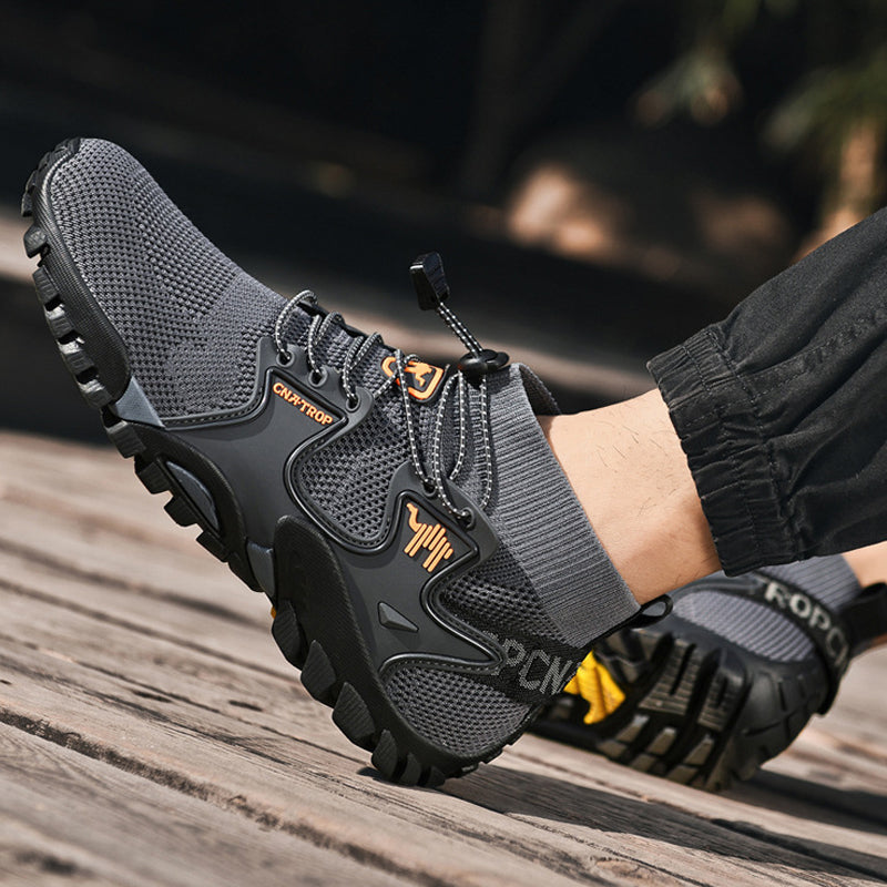 Men's Brand Hiking Shoes Outdoor Shoes Waterproof Non-slip Nnti-sprain