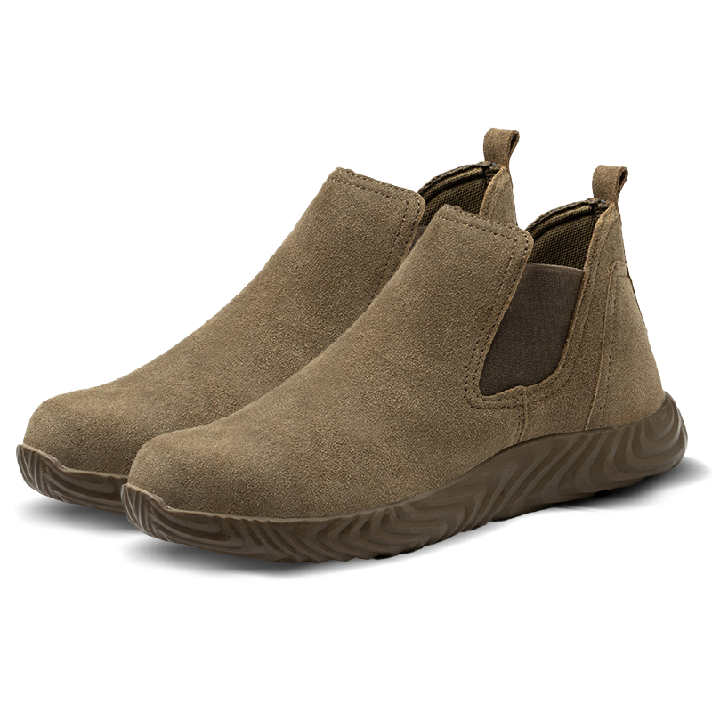 (Multiple Protection👍)High Quality Work Boots - Super Wear-Resistant Leather Material Kevlar Sole Anti-Impact Steel Toe Orthotic Insole