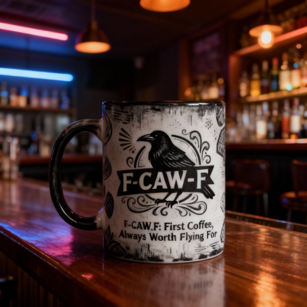 🔥New Launch🔥F-CAW-F Coffee Mug – The First Coffee, Always Worth Flying For