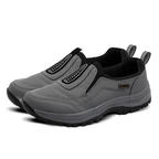 Men's Orthopedic Slip-On Winter Walking Shoes - Fleece-Lined, Waterproof & Anti-Slip Rubber Sole
