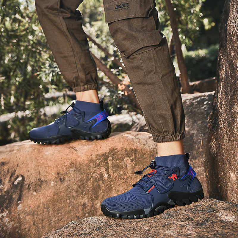 Men's Brand Hiking Shoes Outdoor Shoes Waterproof Non-slip Nnti-sprain