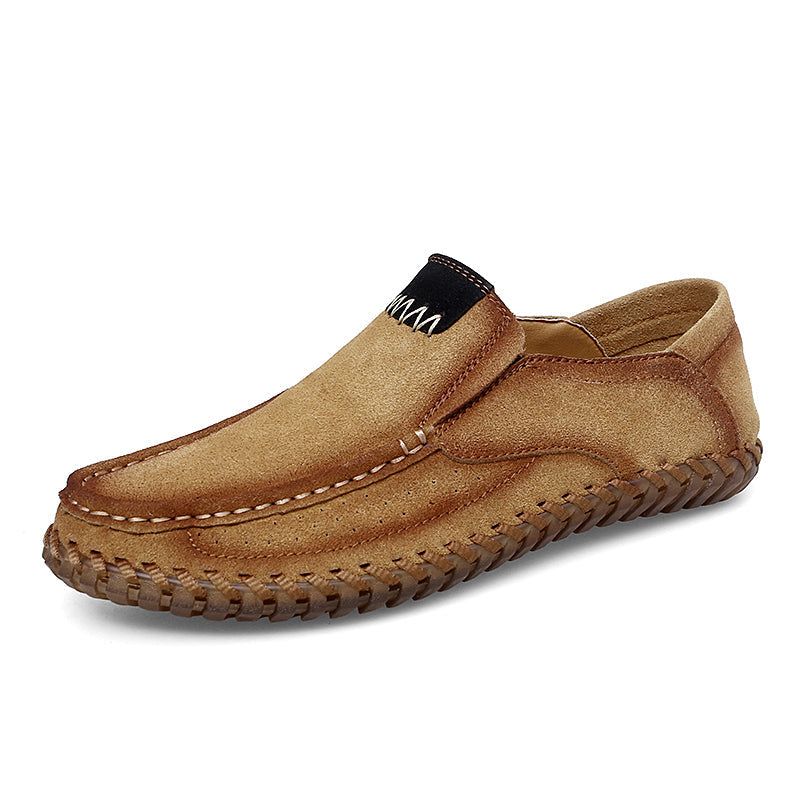(⏰Last Day 70% OFF🔥)Men's Handcrafted Suede Slip-On Loafers | Lightweight, Rebound Cushioning for Driving & Casual Comfort