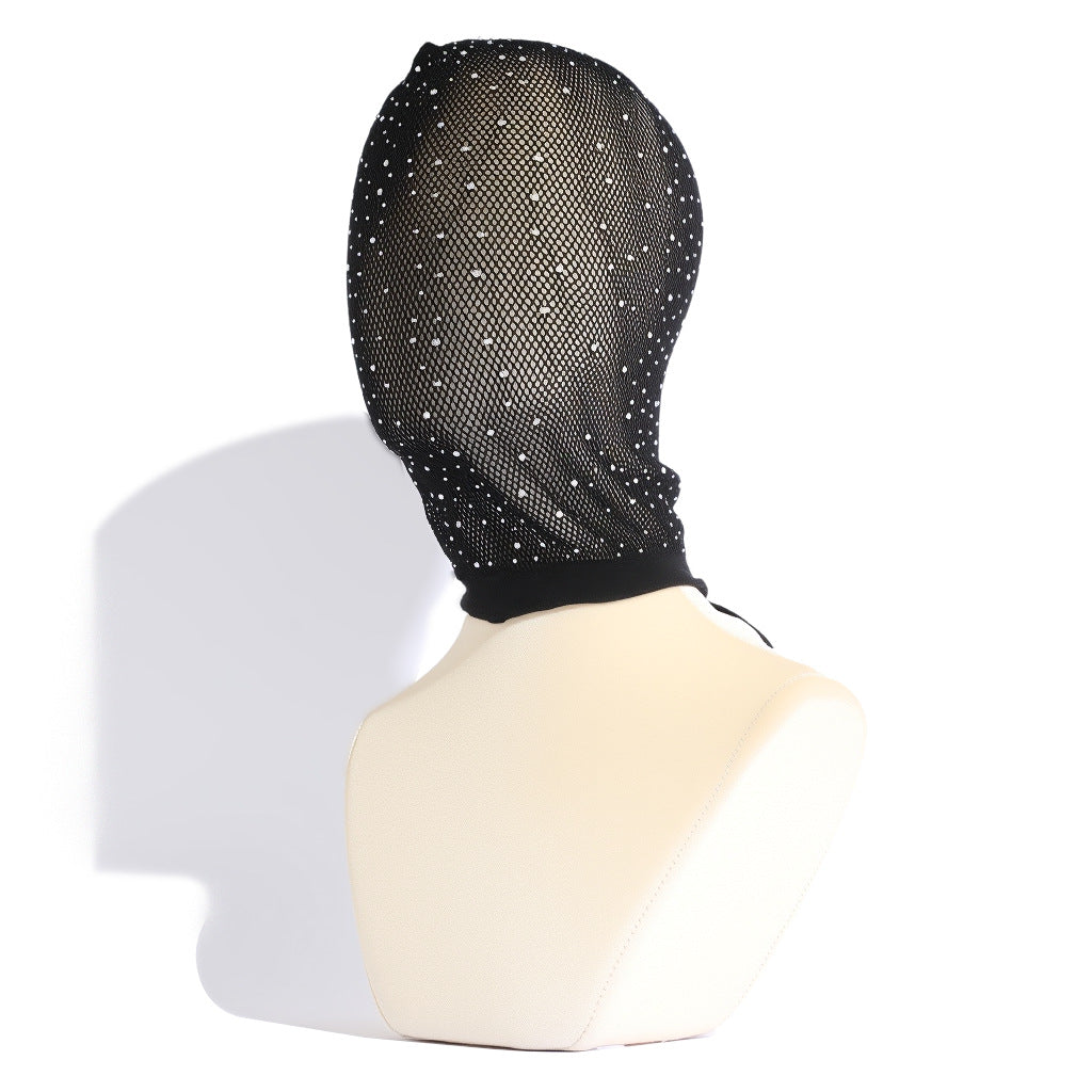 Sparkle Mesh Full-Face Mask – Gothic Sensual Edgy Accessory
