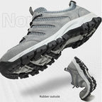 Men's Genuine Leather Breathable Lightweight Arch Support Hiking Orthopedic Shoes