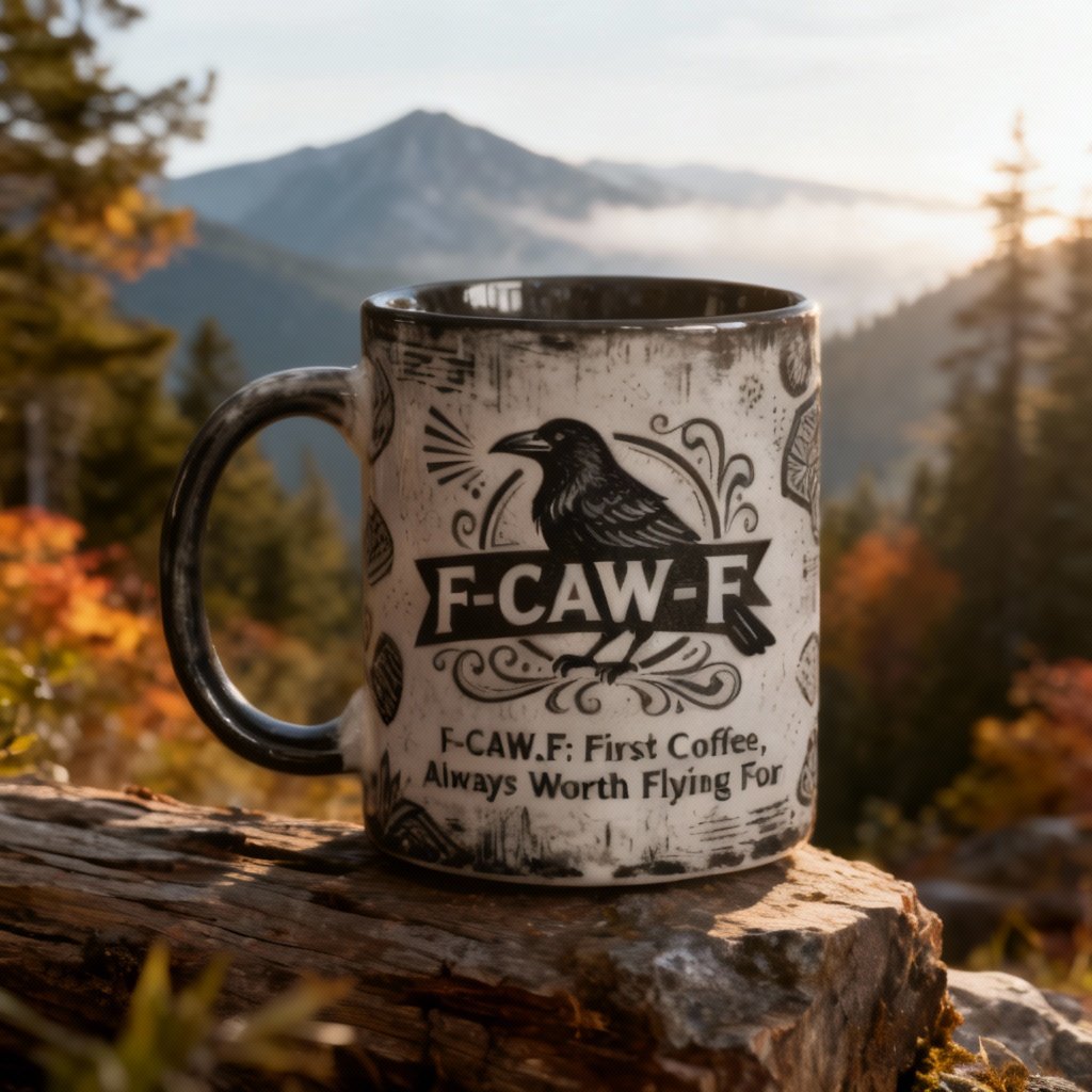 🔥New Launch🔥F-CAW-F Coffee Mug – The First Coffee, Always Worth Flying For