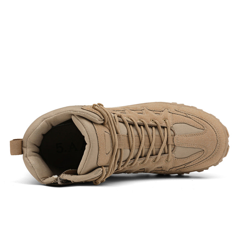 (🎁Free Socks Giveaway🧦) Havieer®️ Men Ankle Support Waterproof Non-Slip Hiking Boots Anti-Puncture Anti-Sprain Work Boots