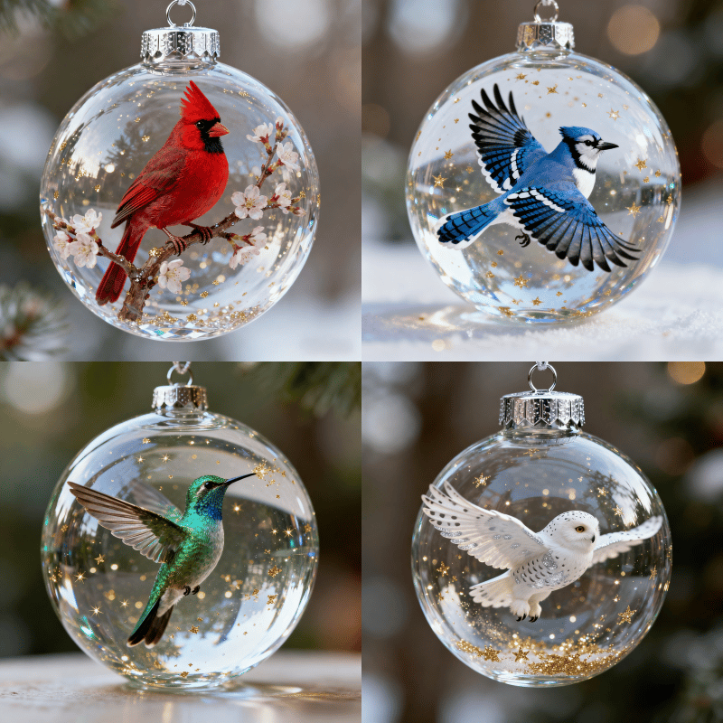 🔥LAST DAY 50% OFF-🐦Nature’s Birds Crystal Glass Ornament