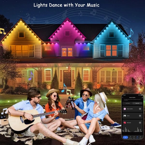 🎅 Early Christmas 49%OFF - 2025 Upgraded Smart Rainbow LED Permanent Outdoor Lights Pro - Smartlight 🎁