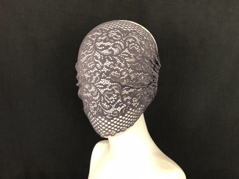 Vintage Floral Swirl Lace Full Coverage Face Mask 56