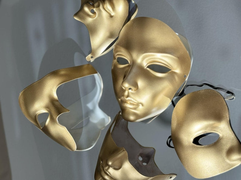 Handcrafted Gold Mask 140