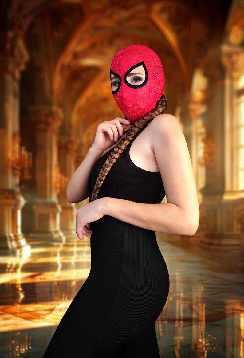 Handmade lace bandage mask 25