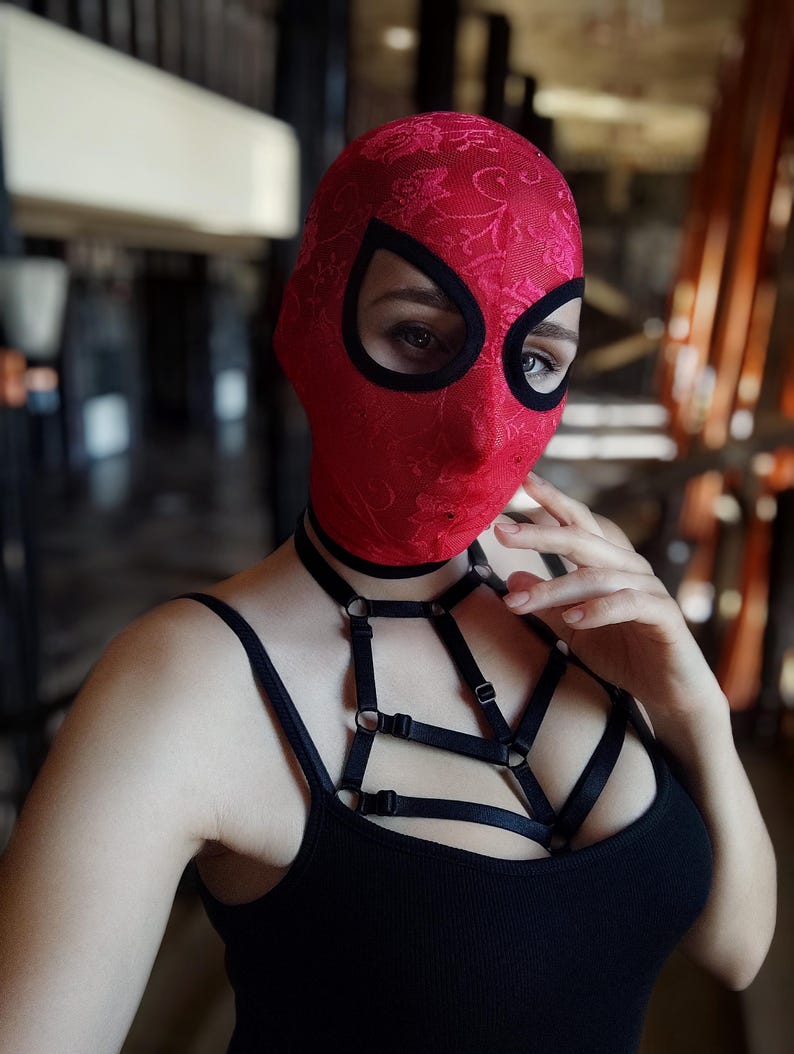 Handmade lace bandage mask 25