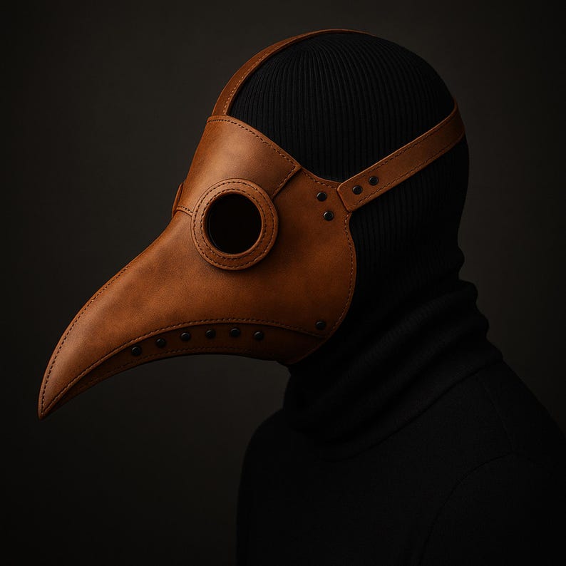 Steampunk Plague Doctor Mask – Handmade Gothic Masquerade Costume